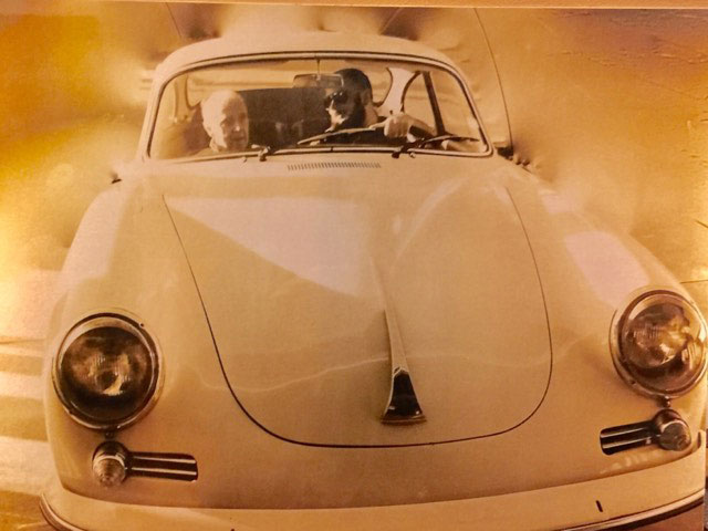Grandpas last ride in the ivory Porsche 356