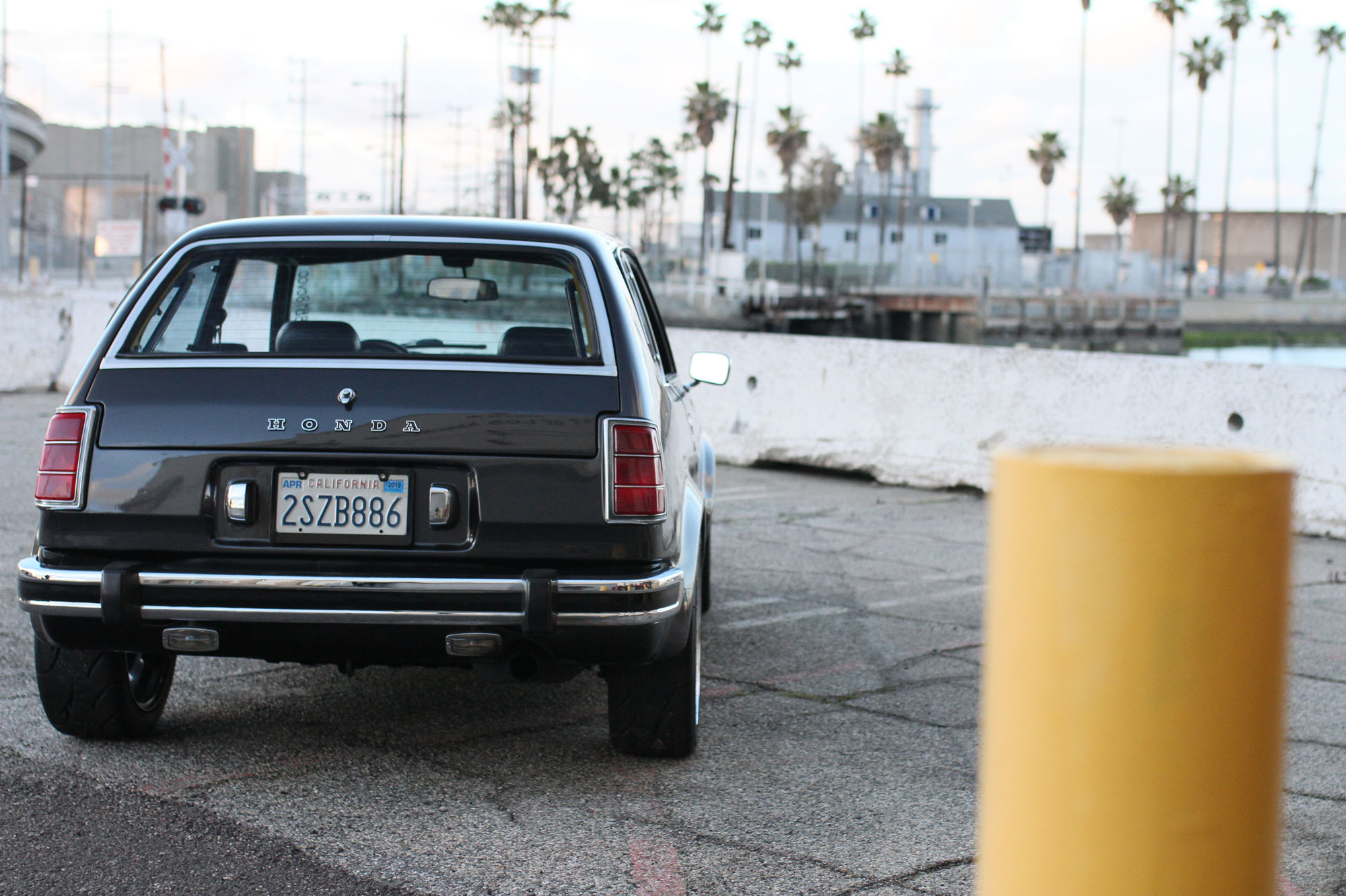 Honda Civic Cvcc from 1978 from behind in Los Angeles