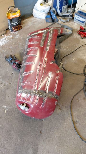 back fender construction saab 96