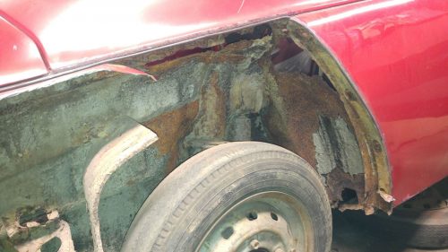 rusty saab 96