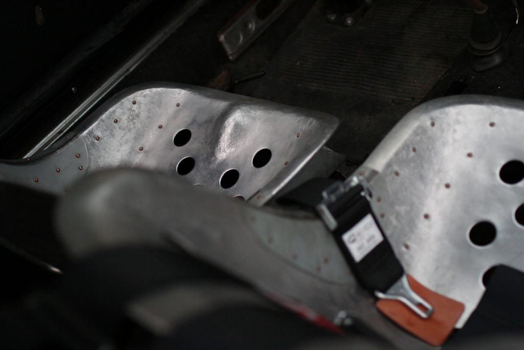 Aluminum Steel seats for a Porsche 356