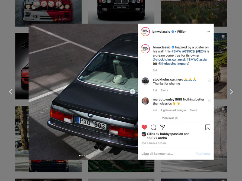 BMw 635 csi - BMW classic