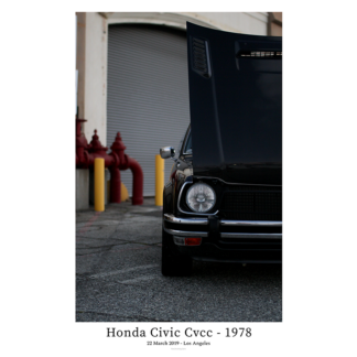 Honda Civic Cvcc - 1978 - Front hood open