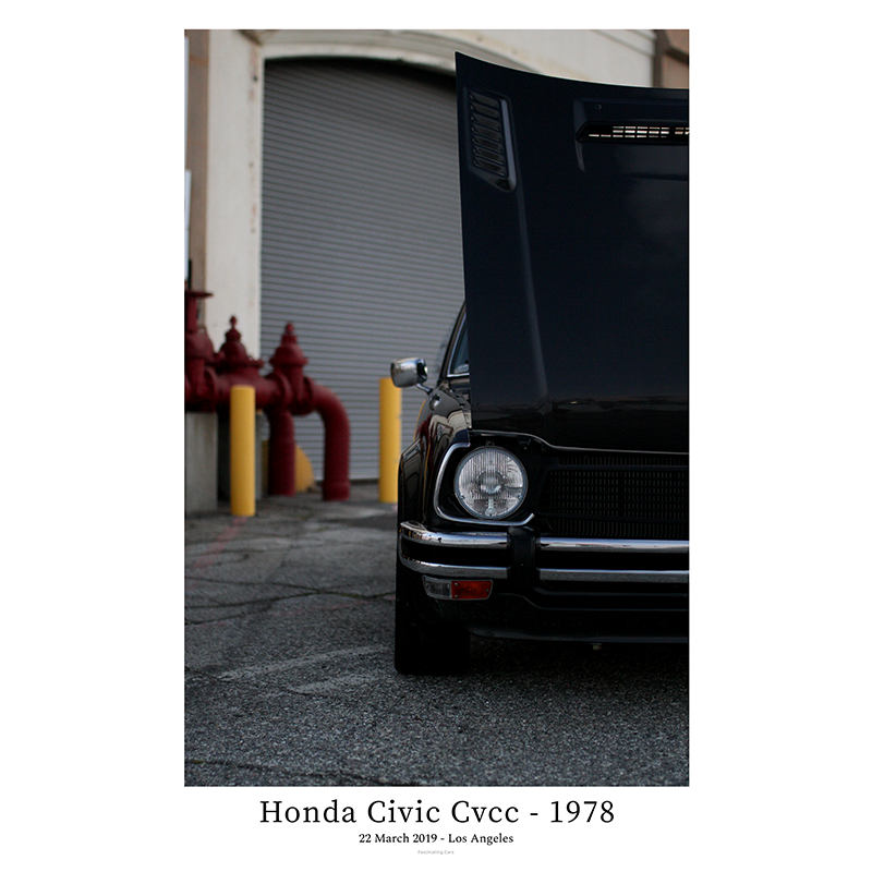 Honda Civic Cvcc - 1978 - Front hood open