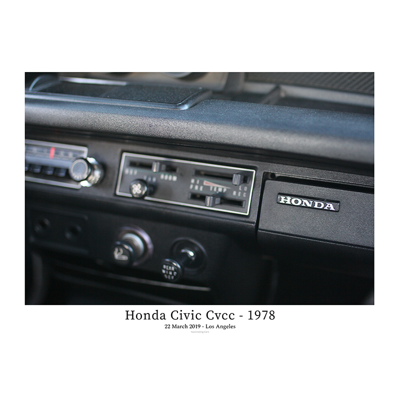 Honda Civic Cvcc - 1978 - Honda dashboard