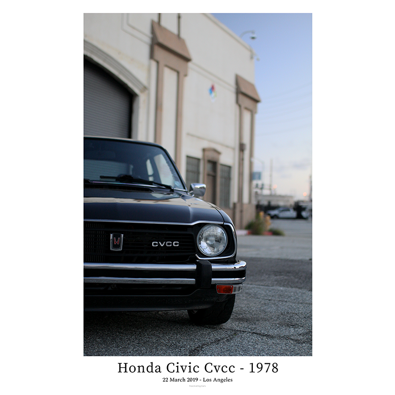 Honda Civic Cvcc - 1978 - From left behind 30x40