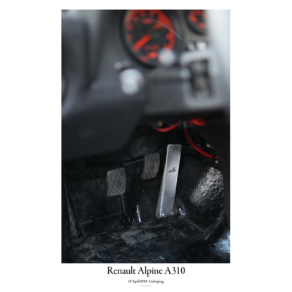 Renault Alpine Gas Pedal Poster
