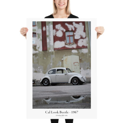 Cal Look Beetle - 1967 - Vertical poster infront of house 100x70