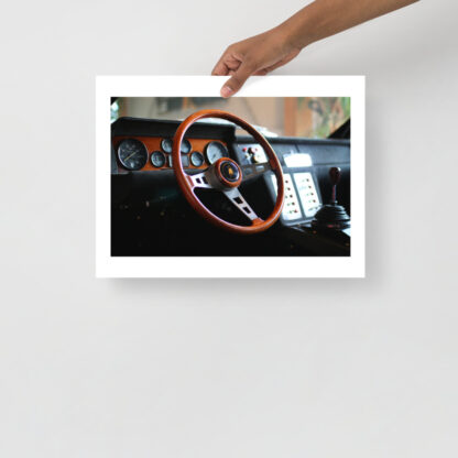 Lamborghini-Jarama-Bob-Wallace-Steeting-wheel 30x40