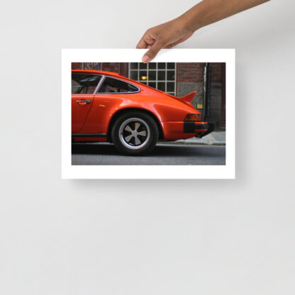 Orange-Porsche-911-in-alley 30x40