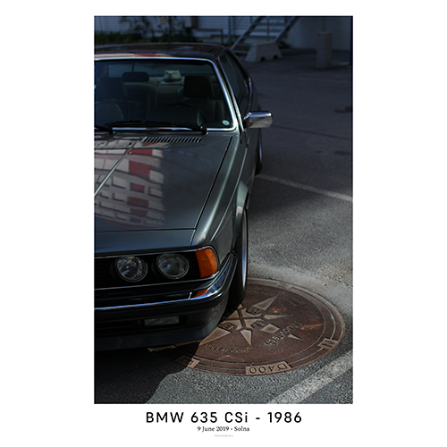 BMW-635-csi-Left-headlight-and-side-with-text