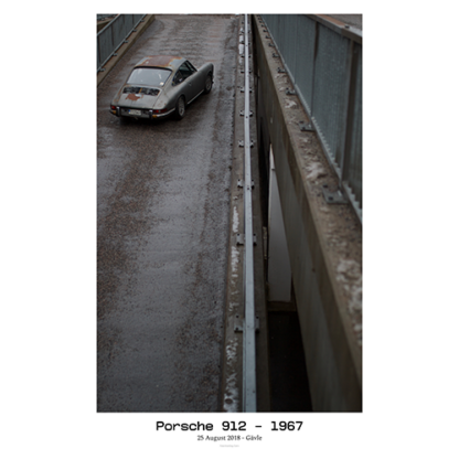 Porsche-912-on-Garage-ramp-with-text
