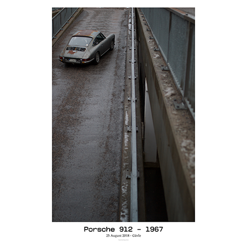 Porsche-912-on-Garage-ramp-with-text