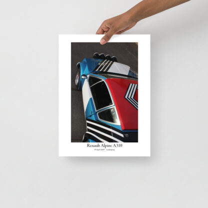 Renault-Alpine-A310-Red-roof-with-text 30x40