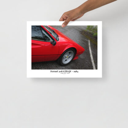Ferrari-308-GTB-QV-Right-front-from-behind-with-text 30x40